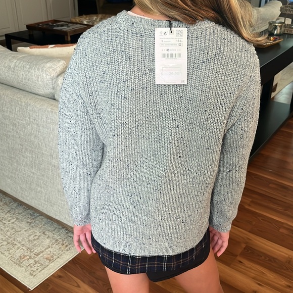 NWT Zara Sweater with Faux Undershirt Size 9 - Picture 8 of 8